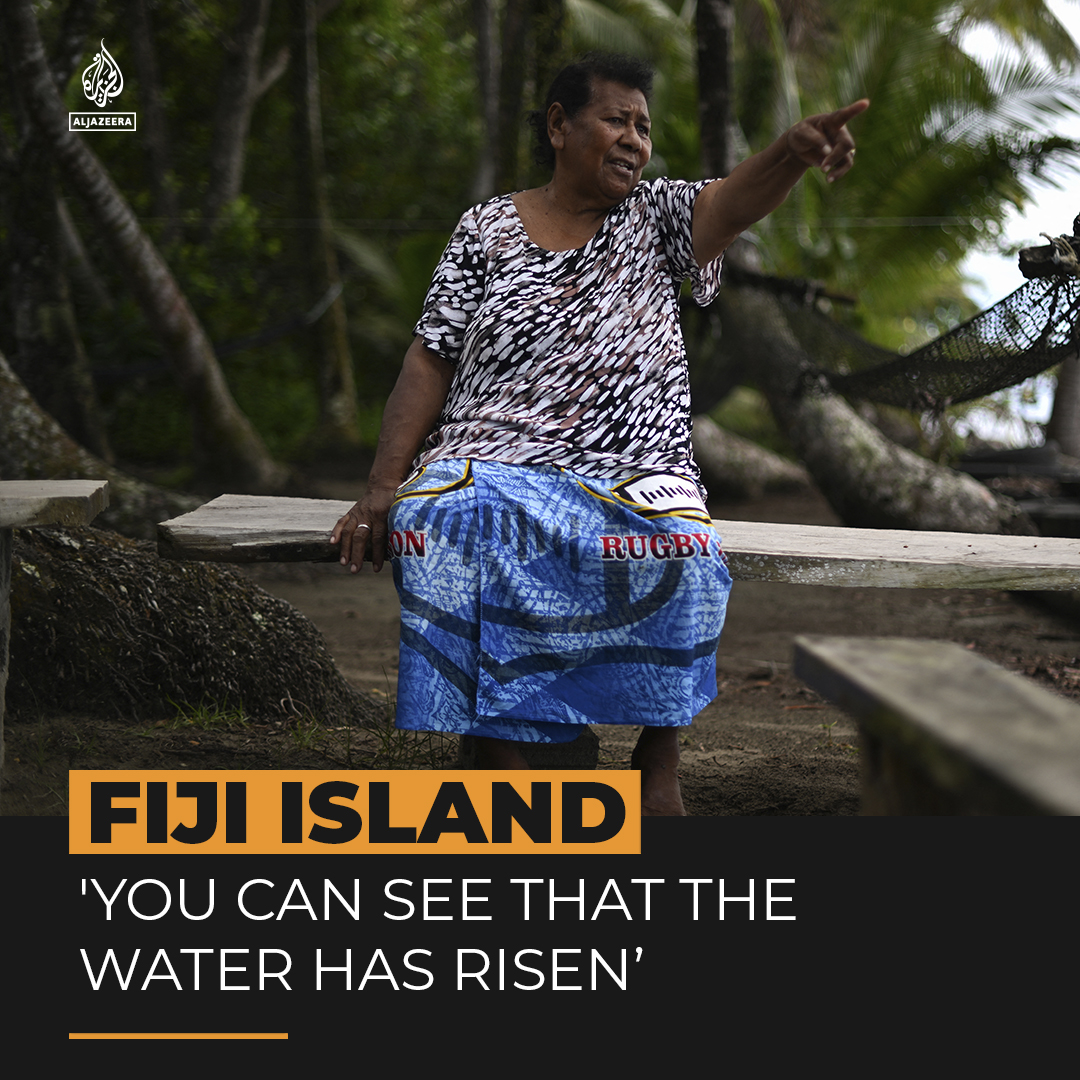 On Fiji’s Togoru, part of the island has already been swallowed by the ocean. Villagers there fear they will soon lose their homes to rising sea levels caused by climate change ⤵️