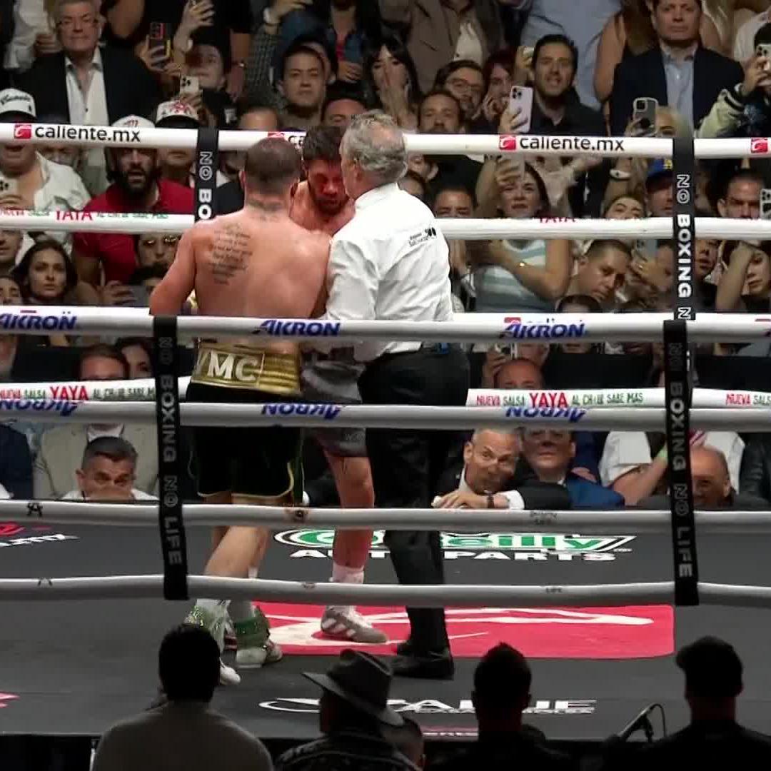 Both me gave it there all... what a fight! 🔥 #CaneloRyder