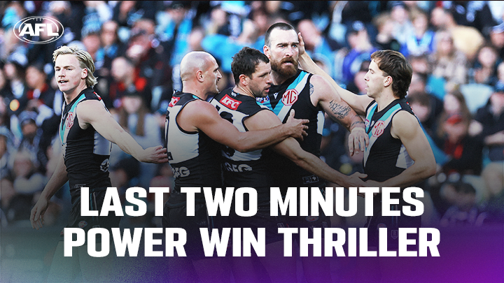 And breathe. The final two minutes of #AFLPowerDons was edge-of-your-seat stuff!
