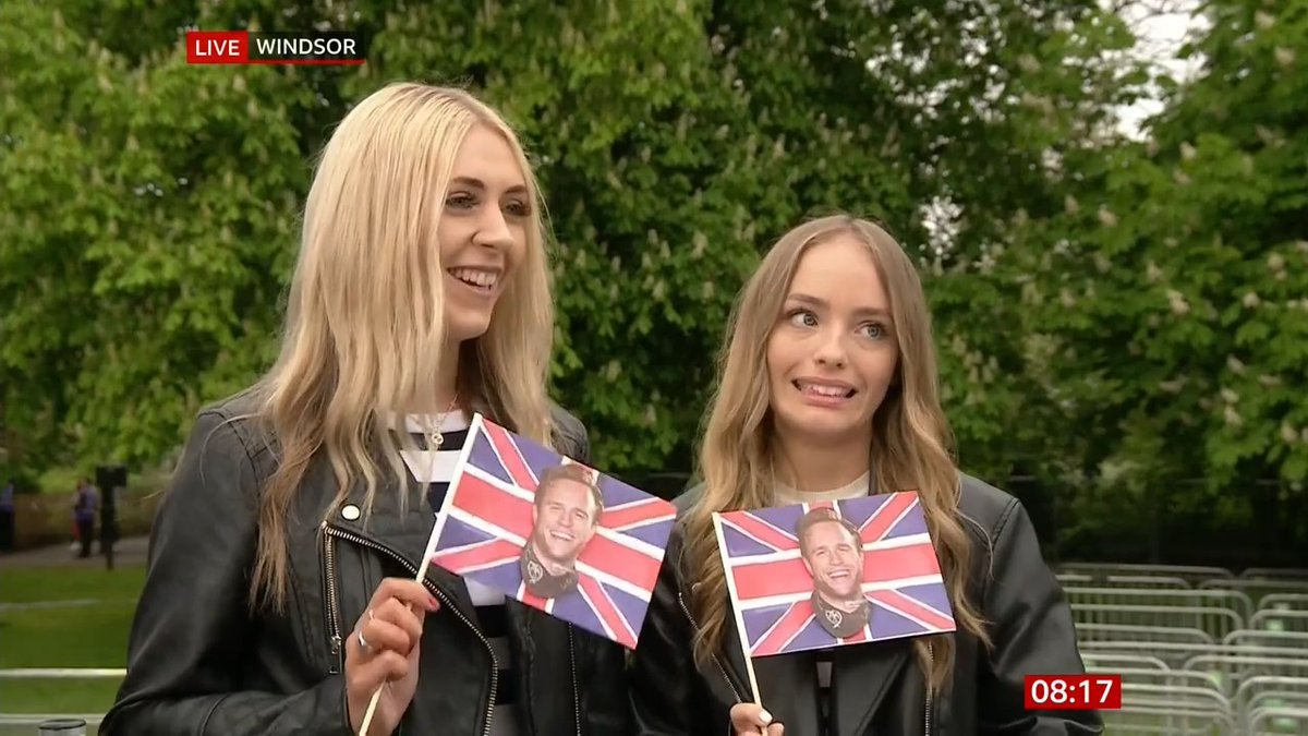 'We've come to see Olly... he's our King' On #BBCBreakfast Jon spoke to Jess and Rachel who are at the front of the queue for the Coronation Concert at Windsor Castle