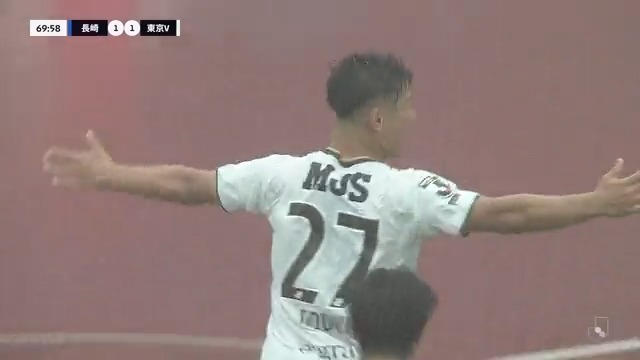 🎦 ゴール動画 🏆 明治安田生命J2リーグ 第14節 🆚 長崎vs東京V 🔢 1-2 ⌚️ 70分 ⚽️ 山田 剛綺(東京V) #Jリーグ #長崎東京V