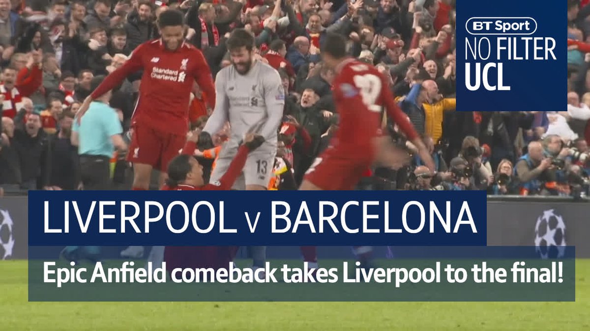 🎥No Filter UCL from Liverpool Barca Enjoy