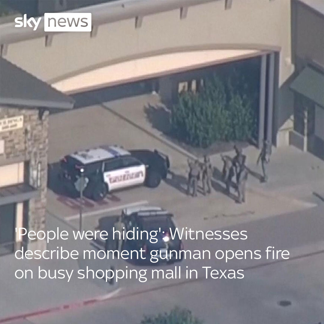 A gunman has shot and killed eight people and wounded at least seven others at a busy shopping mall in Texas. Read more: