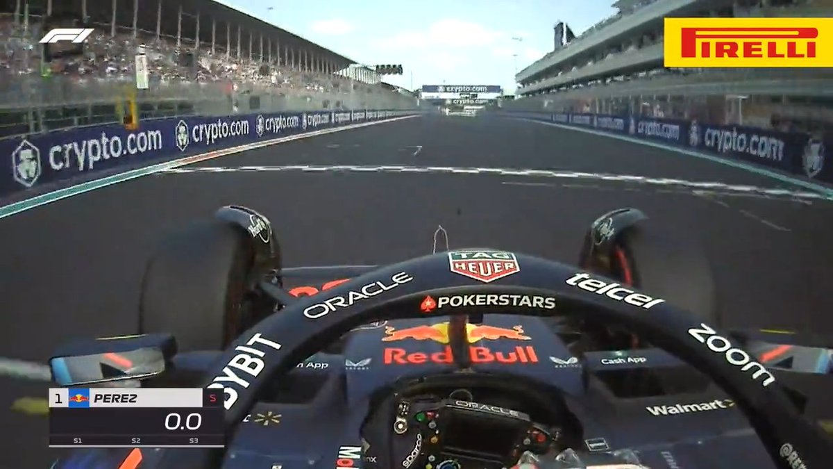 Sergio Perez is starting on pole for the #MiamiGP 🇺🇸 Here's the lap that clinched P1 for the Mexican 💪 #F1 Pirelli Motorsport