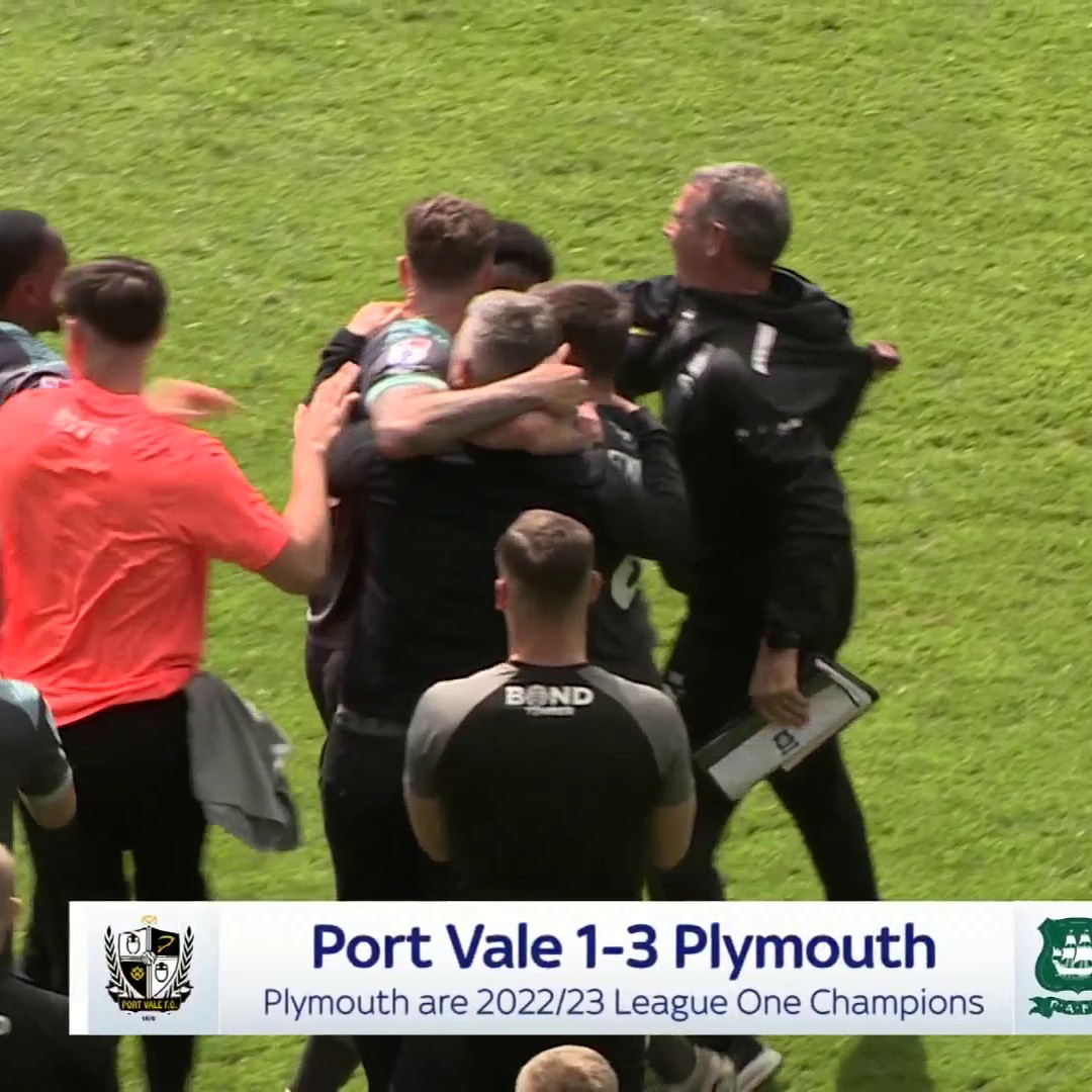 BREAKING: Plymouth Argyle are champions of Sky Bet League One 🏆