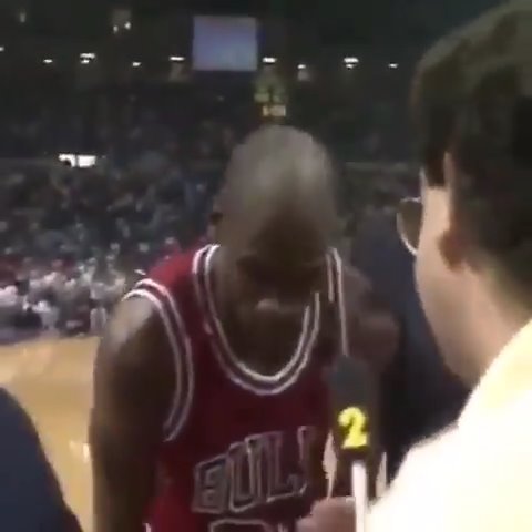 34 YEARS AGO TODAY This hilarious FAIL interview with Michael Jordan after he hit "THE SHOT" over Craig Ehlo 😂
