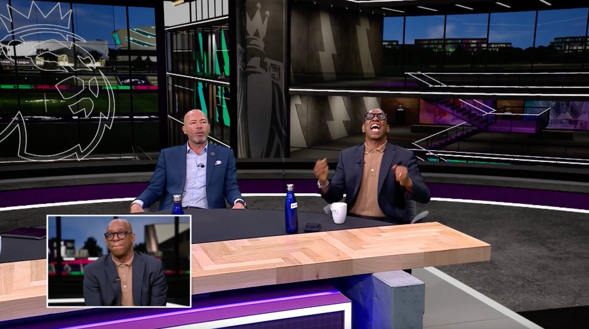 We *think* Ian Wright enjoyed that Arsenal match 😂 #NEWARS