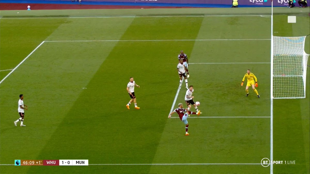 Did Man Utd get away with one just before half-time? 🤔