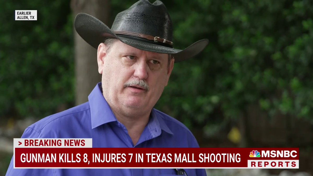 “Mental health didn't fire that gun. Those people were killed with bullets," Texas mall shooting witness Steven Spainhouer tells NBC News' Morgan Chesky.