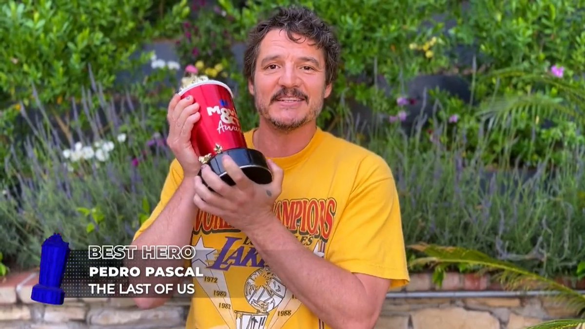 You can always count on Pedro Pascal to save the day 🦸♀️ You voted and he took home the golden popcorn for Best Hero at the 2023 #MTVAwards!