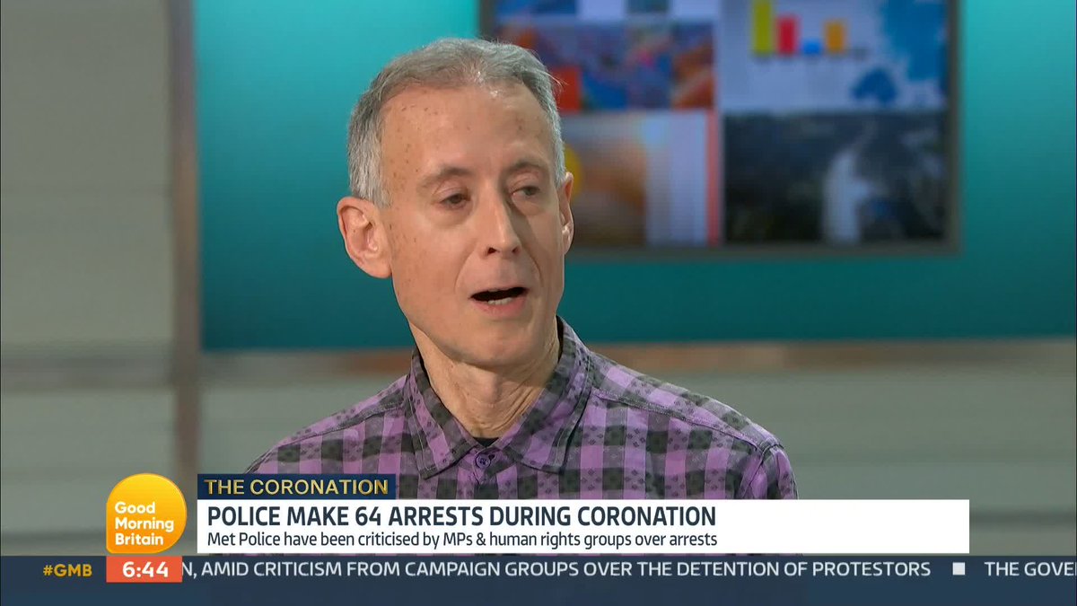 'We're very disappointed and angry at police behaviour.' Peter Tatchell calls for an investigation into why the police broke their assurances and promises to campaign group Republic. The Met Police arrested 64 people during the coronation, amid criticism from protesters.