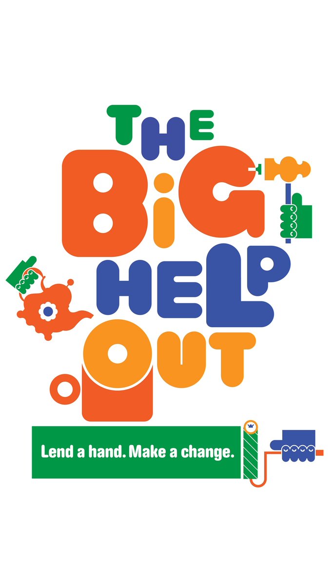 We're lending a hand! Join us today for #TheBigHelpOut. Download the app for a volunteering opportunity near you.