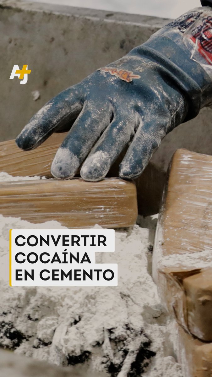 Así se fabrica concreto con la cocaína incautada en Ecuador.