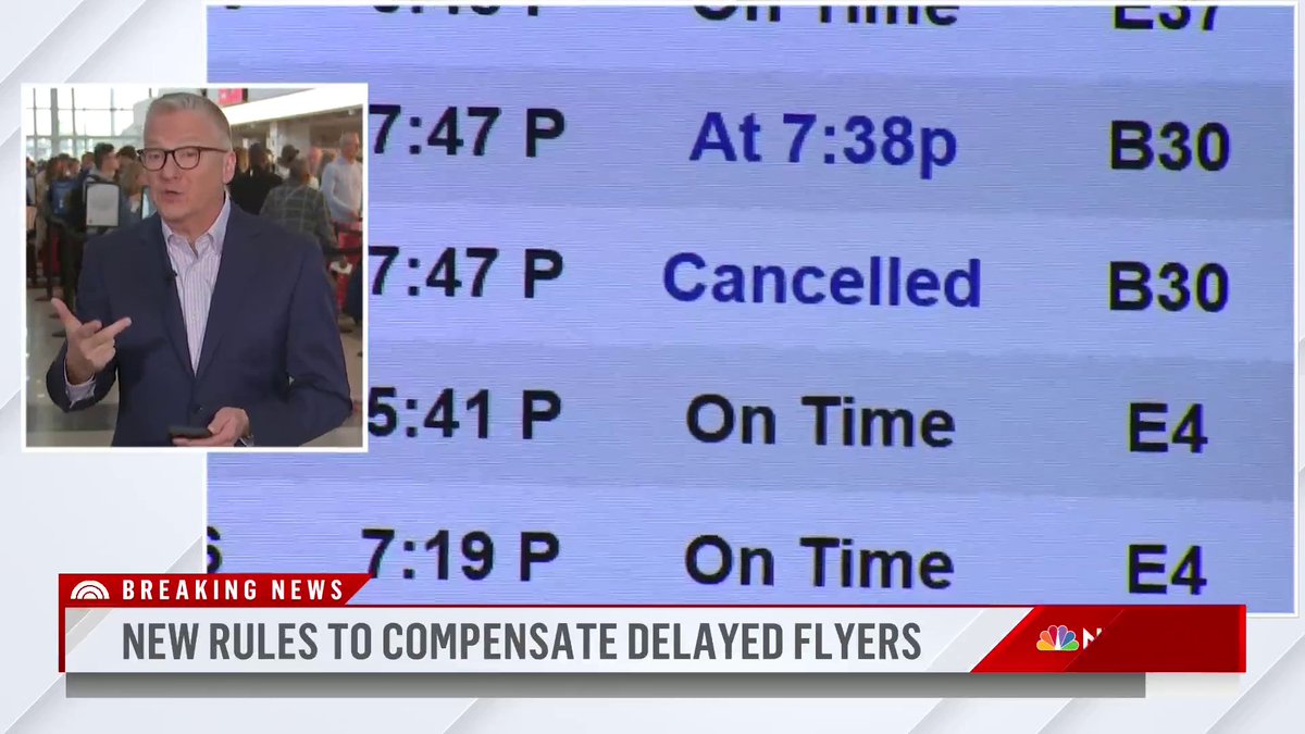 The Biden administration is expected to announce new rules for airlines: In the case of any controllable cancellations or significant delays, airlines will now be held accountable to address expenses or inconveniences experienced by passengers. Tom Costello reports.