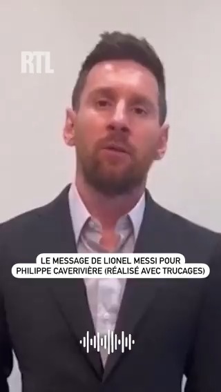 ❤️⚽️😂👁️ Quand Lionel Messi est content du retour de Philippe Caverivière à l’antenne (réalisé avec trucages). L’œil de Philippe Caverivière, c’est du lundi au vendredi sur RTL à 7h55 📻