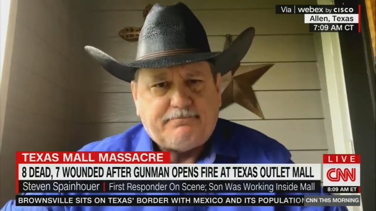 "I hear our governor talking about mental health issues. We're always going to have mental health issues. But if we don't do something about the people-killing guns, then we're going to continue to have the same thing happen." — Steven Spainhouer calls out Gov. Abbott (R-TX)