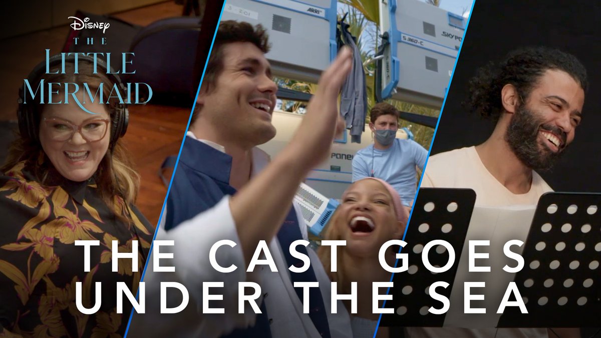🤩THIS CAST🤩 Go behind-the-scenes of #TheLittleMermaid to see how this cast became a family!
