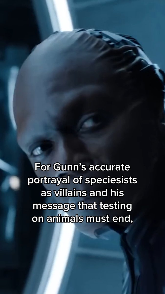 #GuardiansoftheGalaxyVol3 gives viewers an eye-opening look into the horrors of animal experimentation. We’re proud to honor director James Gunn with a Not a Number award 👉