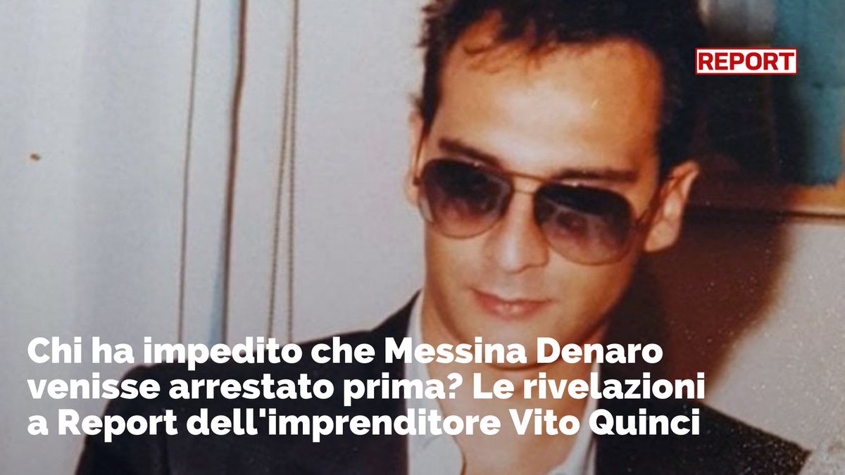 Chi ha impedito che Messina Denaro venisse arrestato prima? Le rivelazioni a Report dell’imprenditore Vito Quinci che ha tentato di avviare alcune attività turistiche a Campobello di Mazara. Segui #Report ora in diretta su #Rai3👇