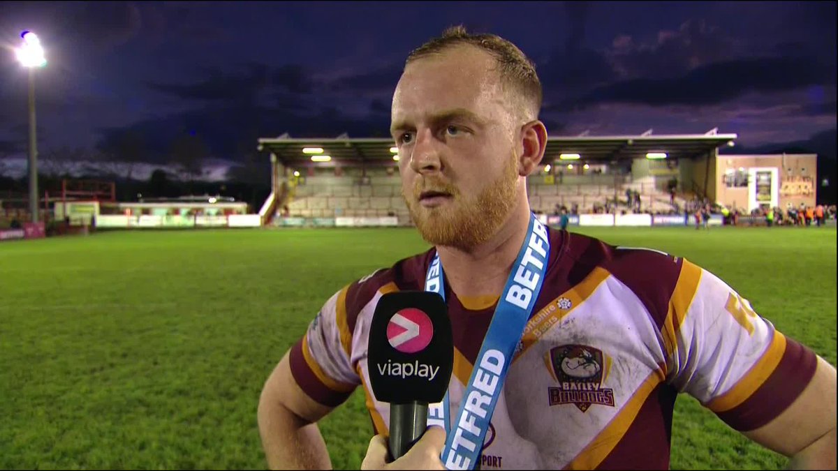 🗣️ "We just dug in for eachother. It was a typical Batley performance." Batley Bulldogs RLFC's Josh Woods speaks after a Player of the Match performance 🐶