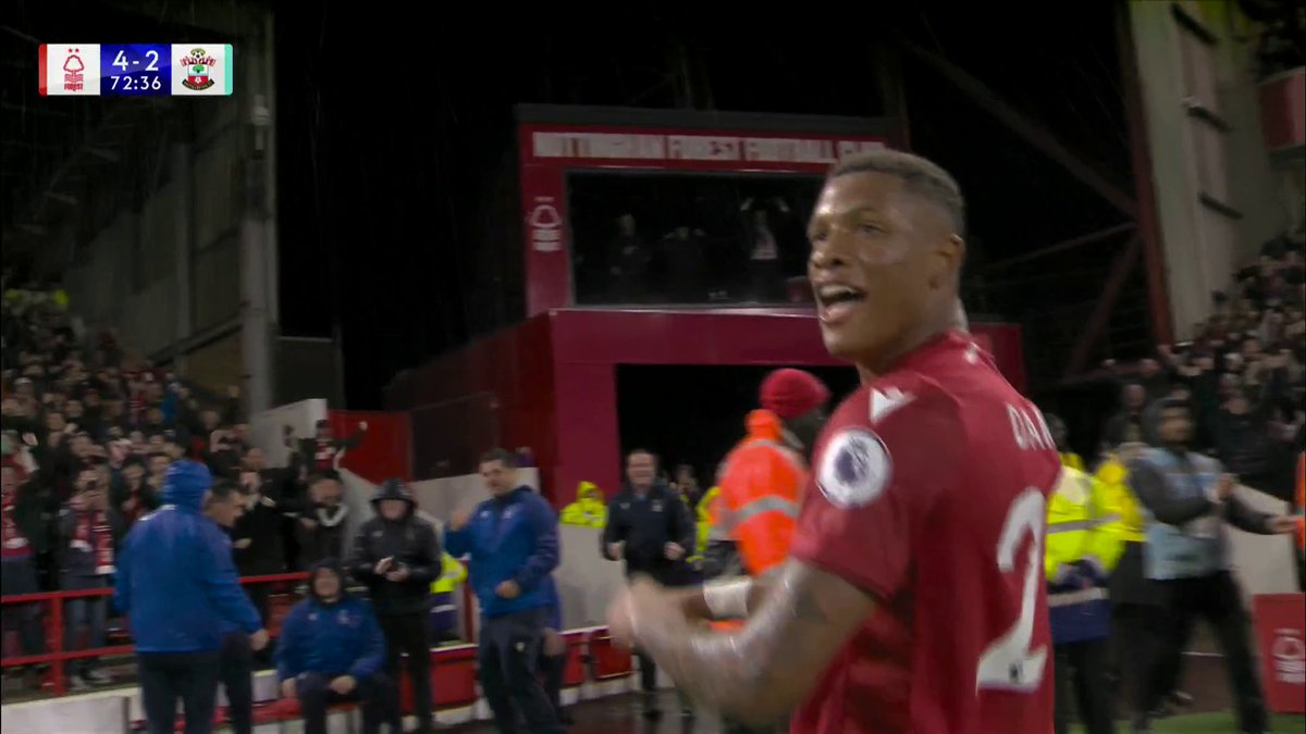 Just listen to that reaction! 🔊 A MASSIVE goal from Danilo for Nottingham Forest and what about that flick in the build-up from Morgan Gibbs-White! 🔥
