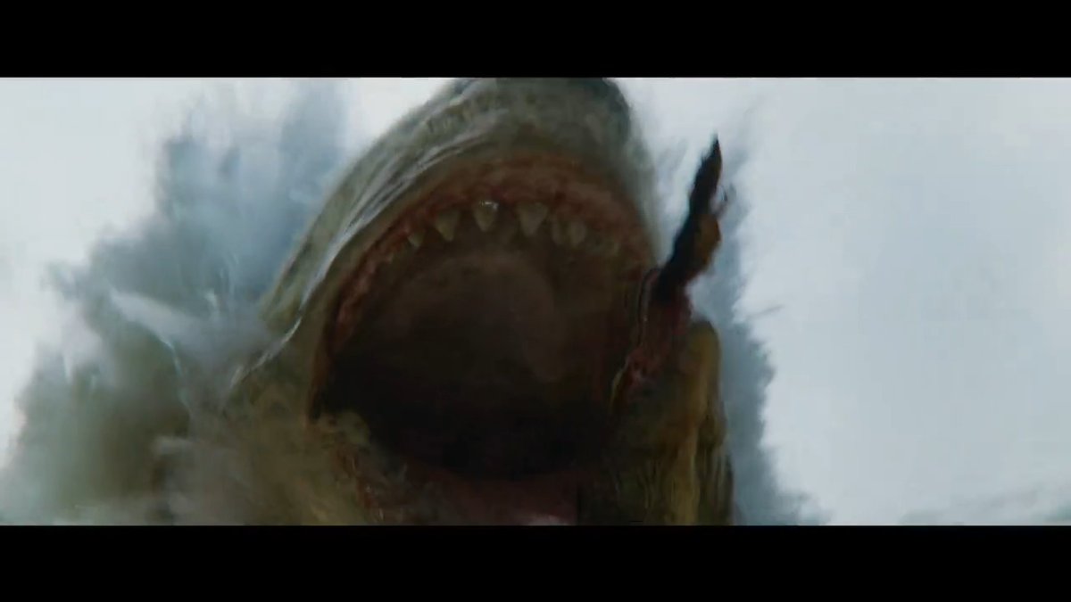 A Megalodon absolutely devours a T-Rex in the new trailer for The Meg 2: The Trench. 🦈