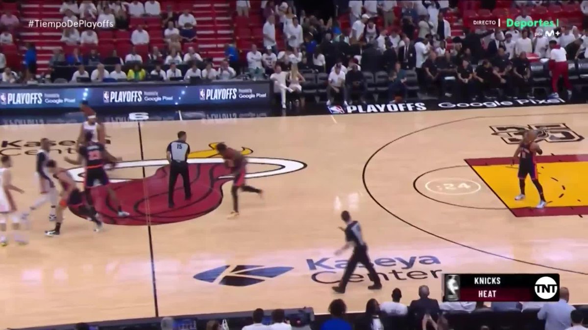 Cuarto asalto entre KNICKS y MIAMI. 🎞️🔥 Este es el RESUMEN del GAME 4. #TiempoDePlayoffs