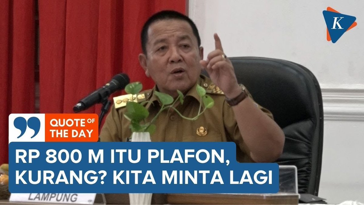 Gubernur Lampung Arinal Djunaidi akan minta dana lagi jika Rp 800 M kurang untuk perbaikan jalan. Arinal menyebut bahwa Rp 800 miliar dari pemerintah pusat adalah plafon anggaran untuk perbaikan 15 ruas jalan di Provinsi Lampung. < #Lampung #ArinalDjunaidi