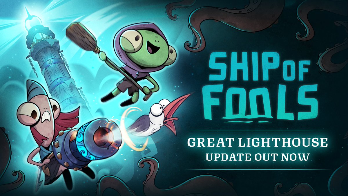 The Great Lighthouse is now open for you and your shipmates in our FREE update! 🤩 The brighter you make the Lighthouse, the more agitated the enemies become. 👀 More risk = more reward! Dive in, and face the Aquapocalypse again 🌊 📃