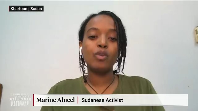 Activist Marine Alneel, speaking from Khartoum, says the humanitarian crisis in the Sudanese capital "has only gotten worse" since fighting broke out nearly a month ago between rival military factions. She says there is widespread "fear that we are now going to be forgotten."