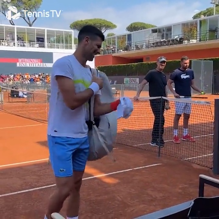 Novak. Jannik. Roma 🇮🇹 Stream Djokovic &amp; Sinner's practice session live NOW: