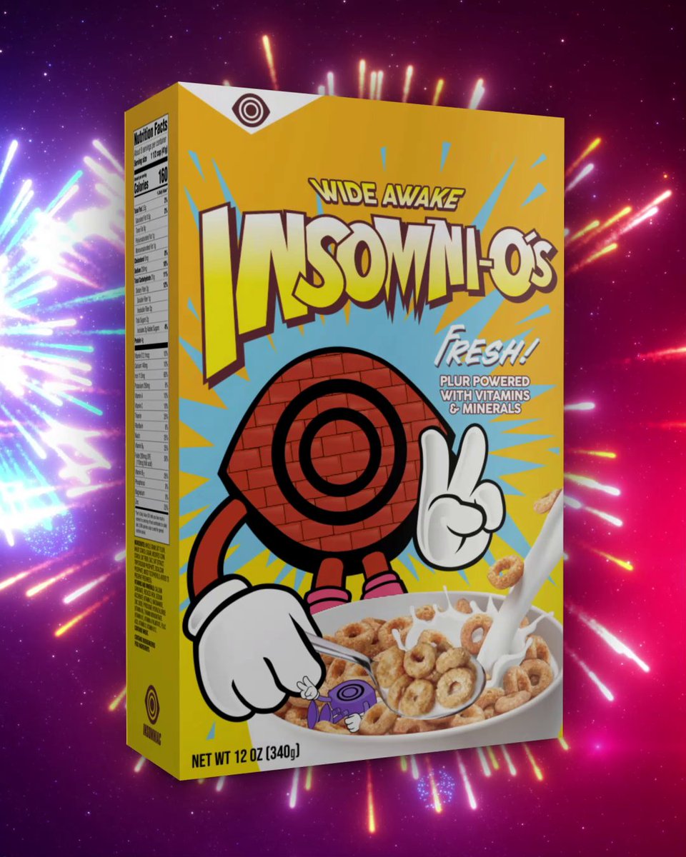 Breakfast of Rave Champs! 😜💜 Get energized with our Limited Edition Cereal — Search inside for a Golden Ticket & see if you find a Special Surprise!!🎁🥣✨ Available ONLY at #CampEDC Cereal Bar at the Mesa!
