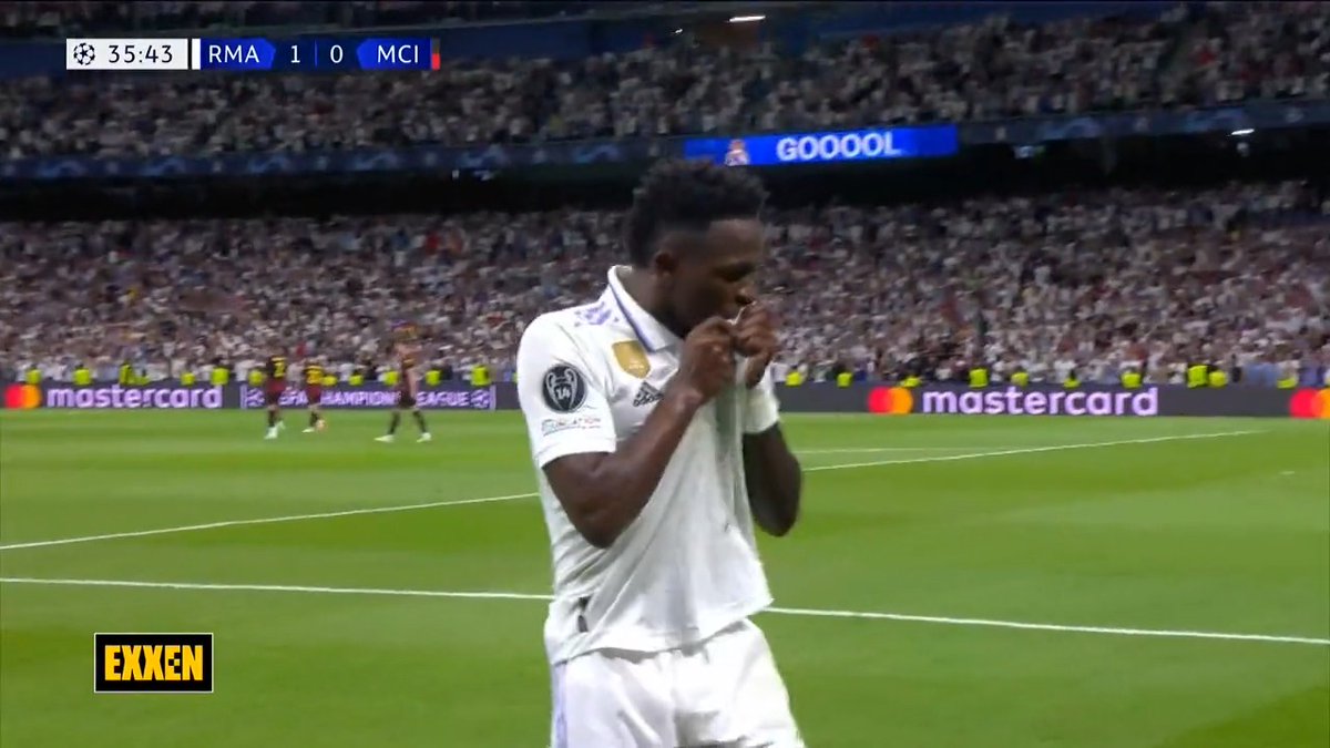 Vinicius Jr. öyle bir vurdu ki. 😱