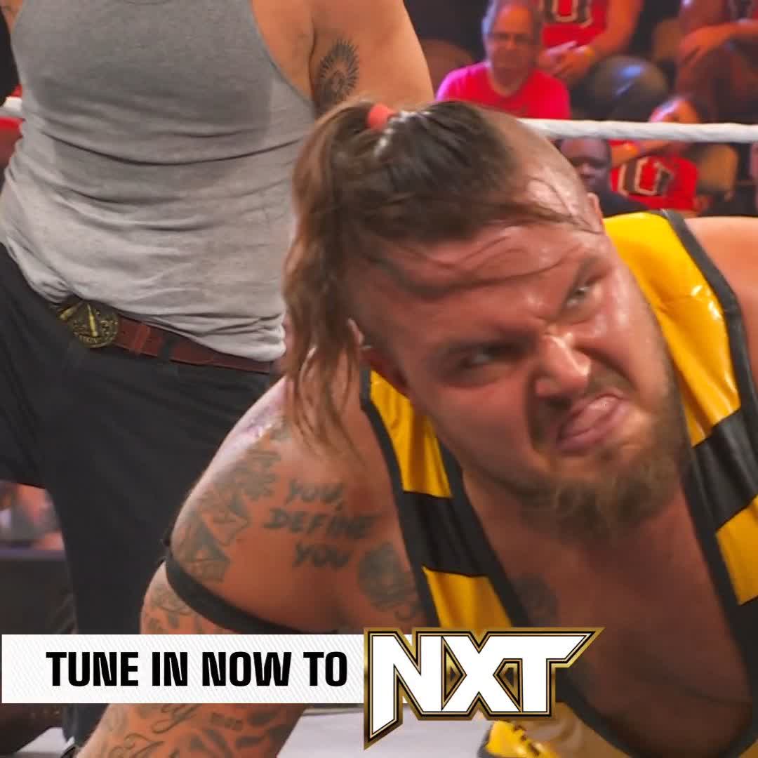 "Did he just spit out a tooth?!" You are a madman Tank Ledger 🤯 #WWENXT
