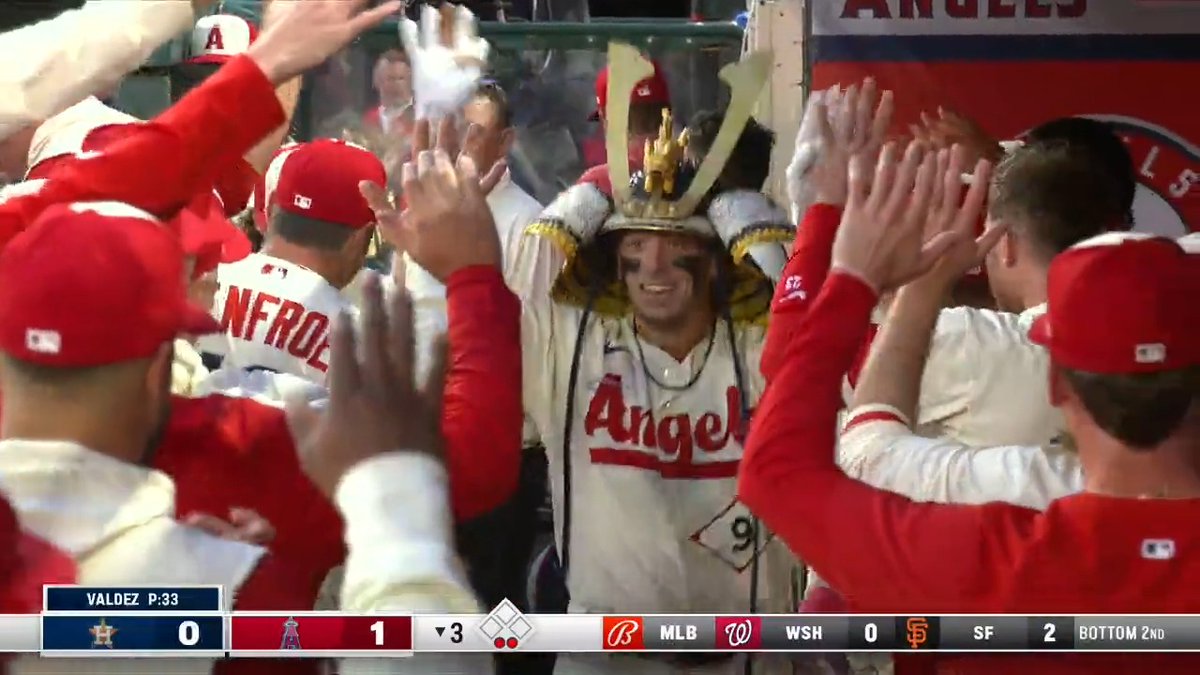 1st career homer for Zach Neto is one to remember.