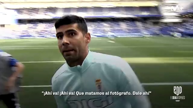😜 Los descansos del Real Oviedo son cosa de Juanfran. #ElDíaDespués