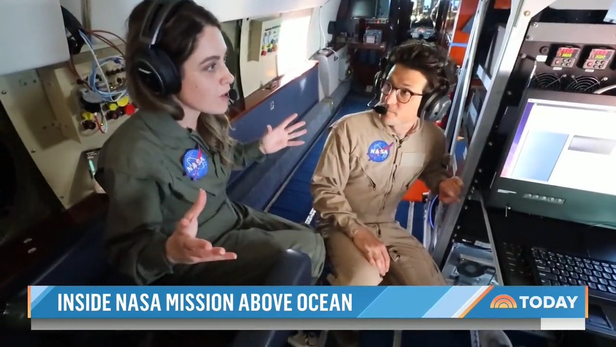 I got to fly with NASA on their mission to study how the "weather of the Ocean" interacts with Earth's climate and what that could mean for our future. Grateful to the NASA_SMODE and NASAAmes team for having us. Here's our report for TODAY, produced by Aarne Heikkila.