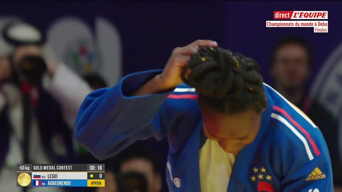 ๐ซ๐ท Exceptionnel, Clarisse Agbegnenou est championne du monde pour la sixiรจme fois ! Suivez les Championnats du monde de Judo de Doha 2023 en direct dans votre espace TV > #lequipeJUDO