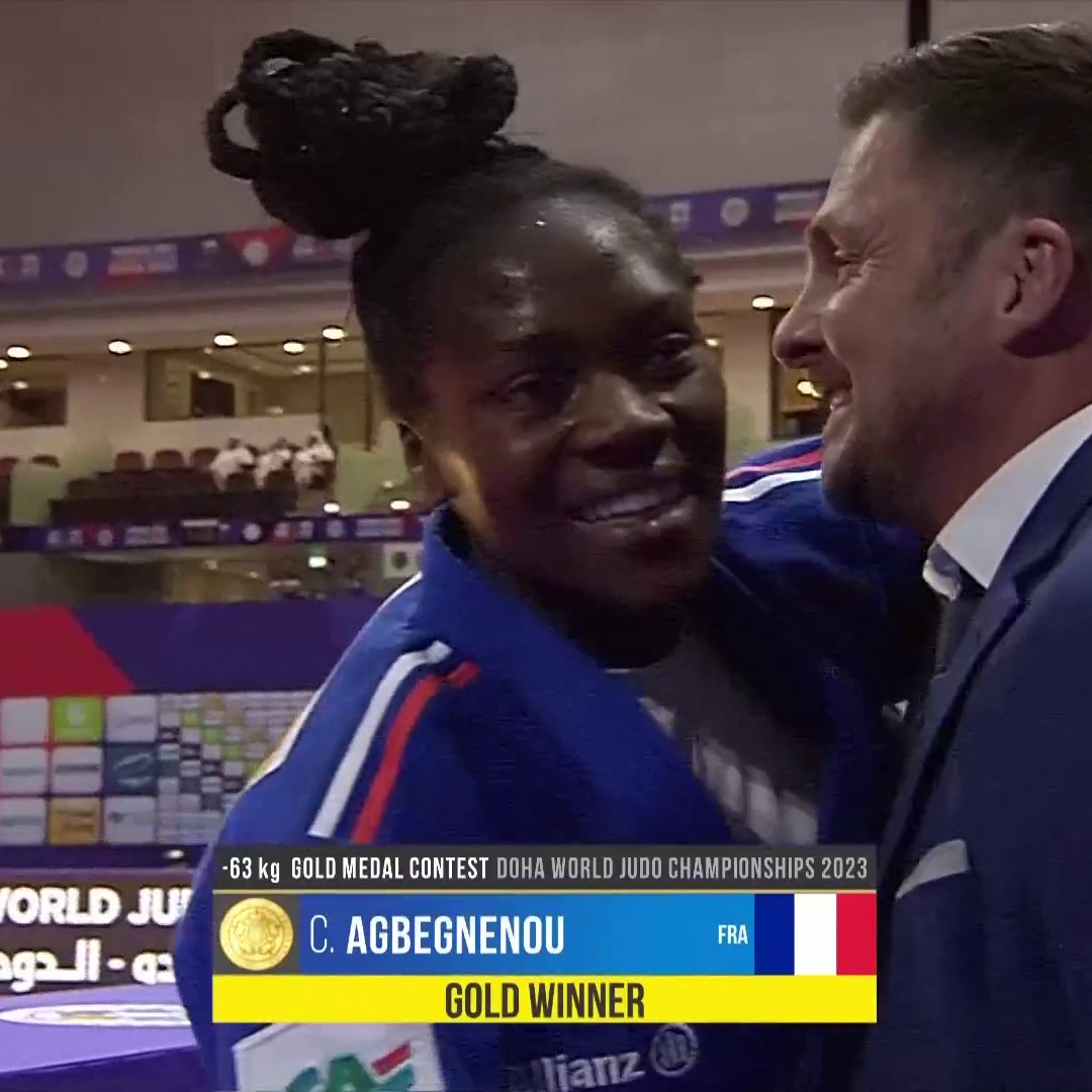 🇫🇷🥋 ALERTE INFO - La judoka française Clarisse Agbegnenou a remporté son 6e titre de championne du monde à Doha. (Eurosport)