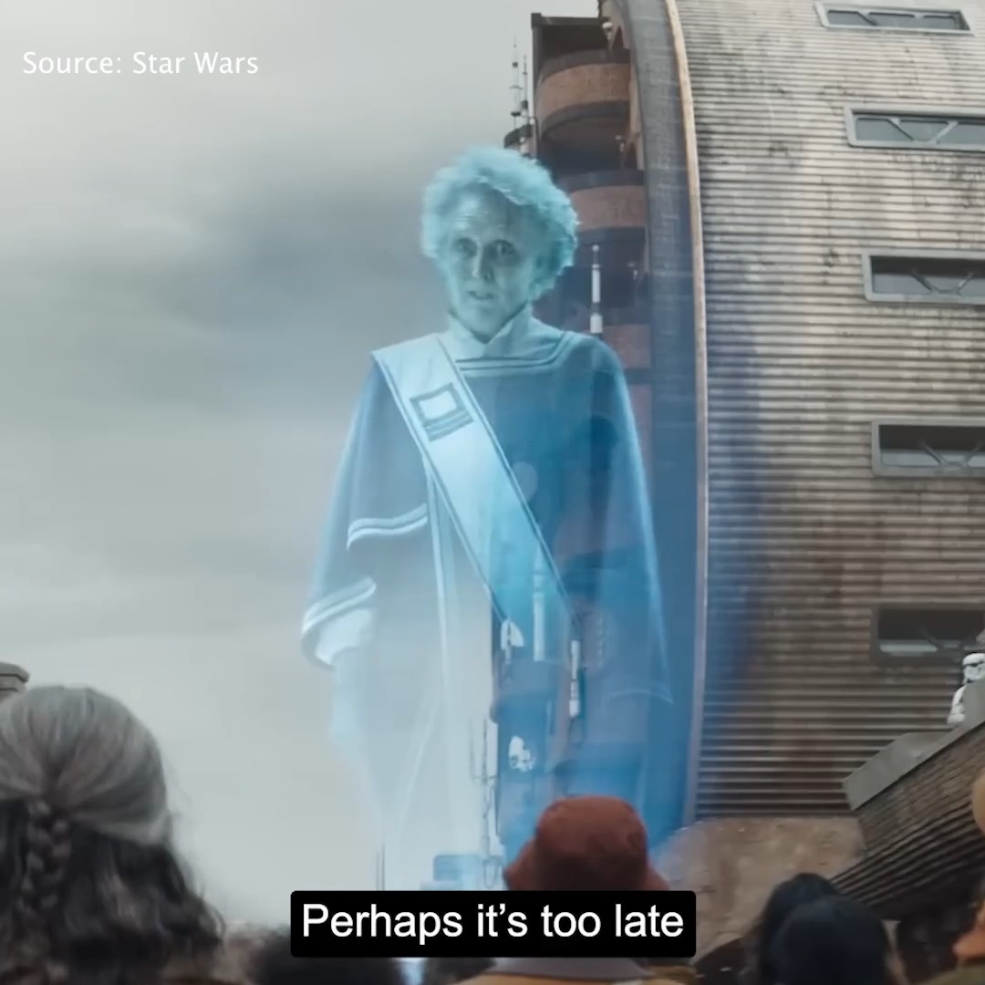 Who would’ve thought it? It seems Star Wars really does imitate reality…