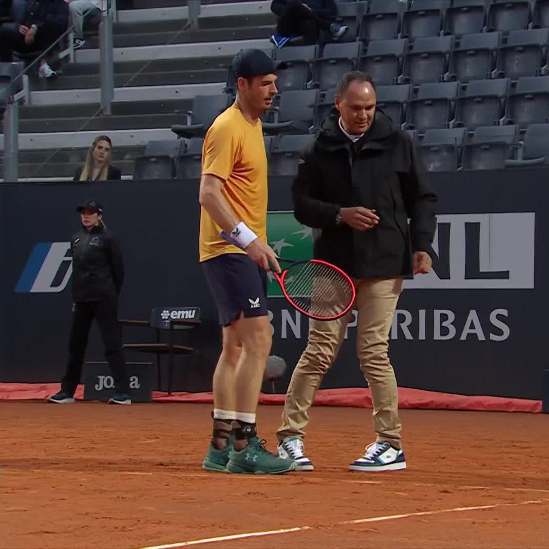 Oh the joys of a clay court 😅 #IBI23