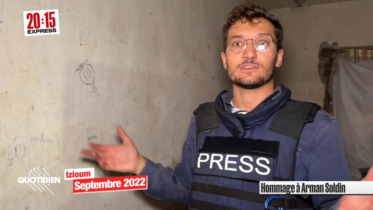 Ce soir, nous voulions rendre hommage à Arman Soldin. #Quotidien