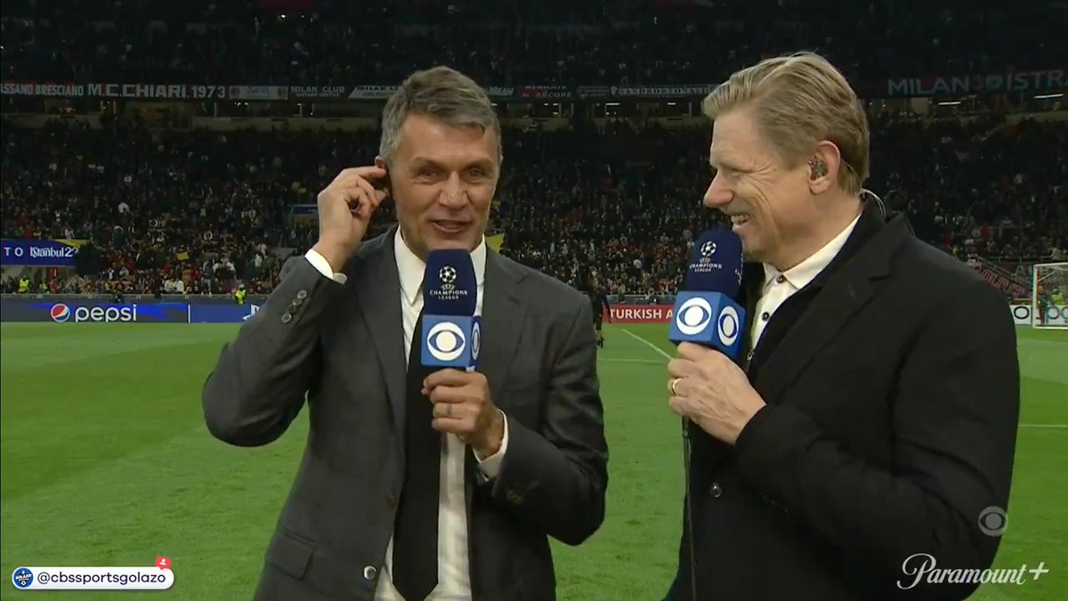 "He knows our name..." Thierry Henry Micah Richards and Jamie Carragher get starstruck by Paolo Maldini. 🤩