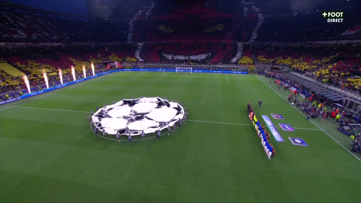 L'hymne de la Champions League dans un San Siro en ébullition. 😍 🎥 CANAL+ Foot