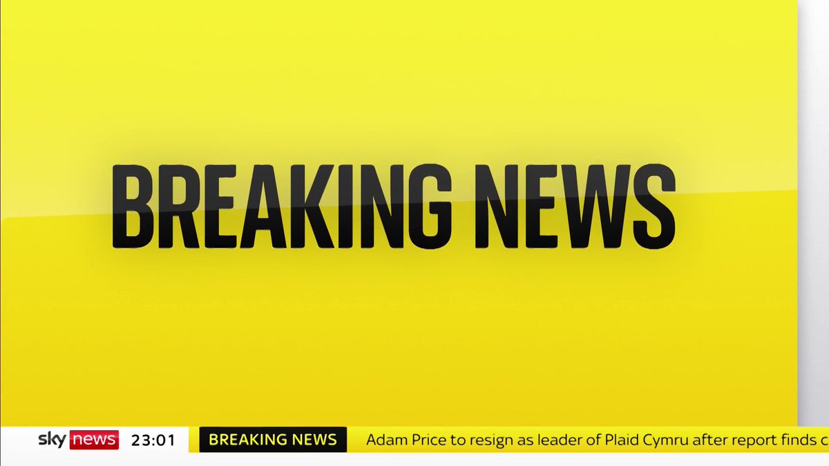 BREAKING: The leader of Plaid Cymru, Adam Price, is to step down after a damning report into the party's culture. 📺 Sky 501, Virgin 602, Freeview 233 and YouTube