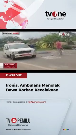 Jagat media sosial dihebohkan dengan video viral yang memperlihatkan sebuah ambulans yang enggan membawa korban tabrak lari. Video selengkapnya di Youtube tvOnenews / klik #HardNews_Viral #FlashOne #CariBeritaditvOne #Viral #MobilAmbulanTolakBawaKorban