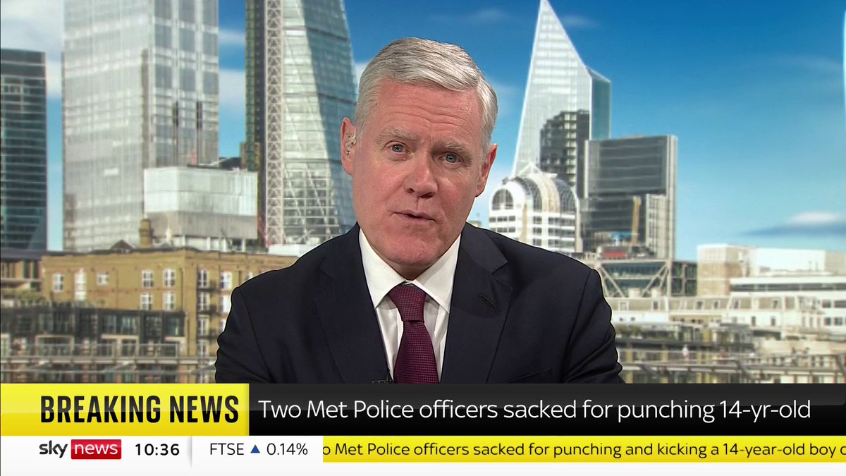 BREAKING: Two Met Police officers have been sacked for punching and kicking a 14-year-old boy during his arrest before lying about the incident in statements afterwards. 📺 Sky 501, Virgin 602, Freeview 233 and YouTube