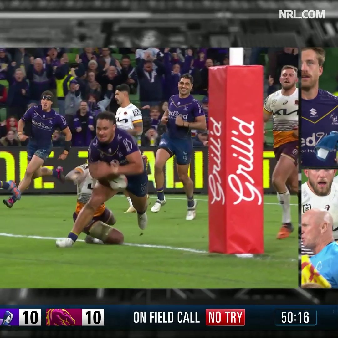 Ezra Mam with one of the try-savers of the season! 🤯 #NRLStormBroncos