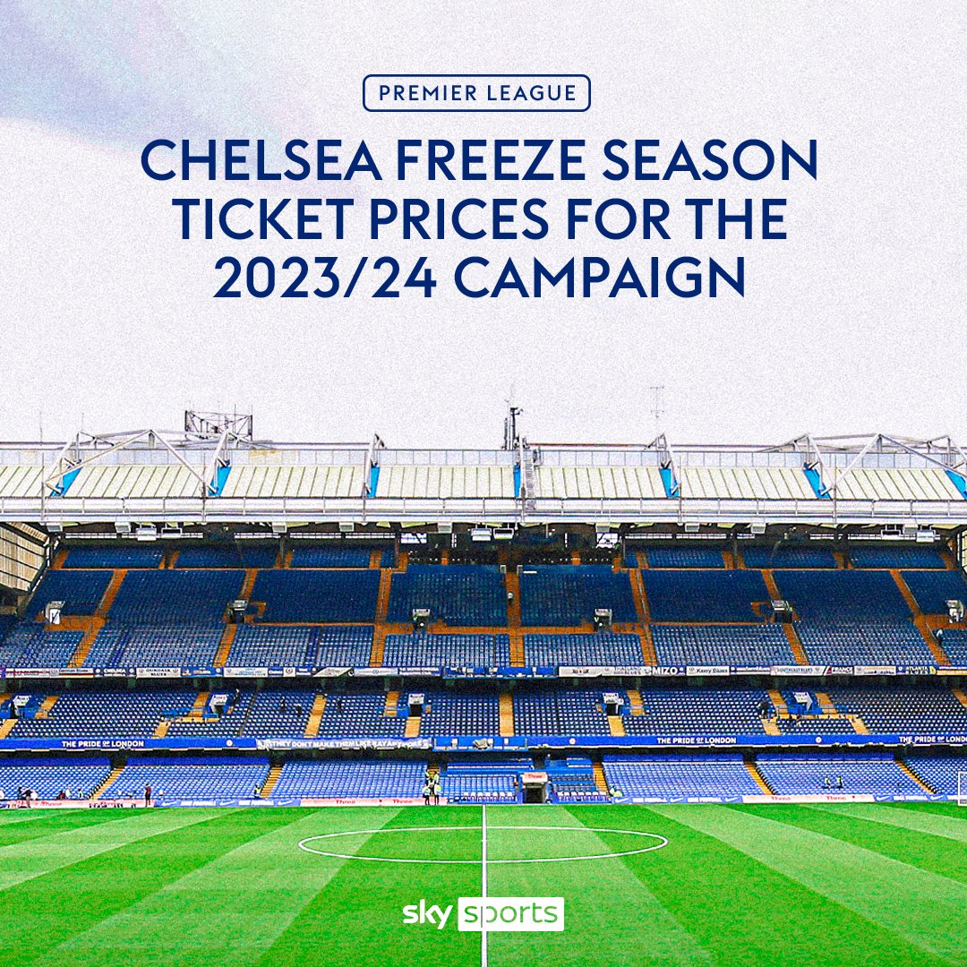 BREAKING: The Chelsea board are freezing general admission tickets for the 2023/24 season 🥶