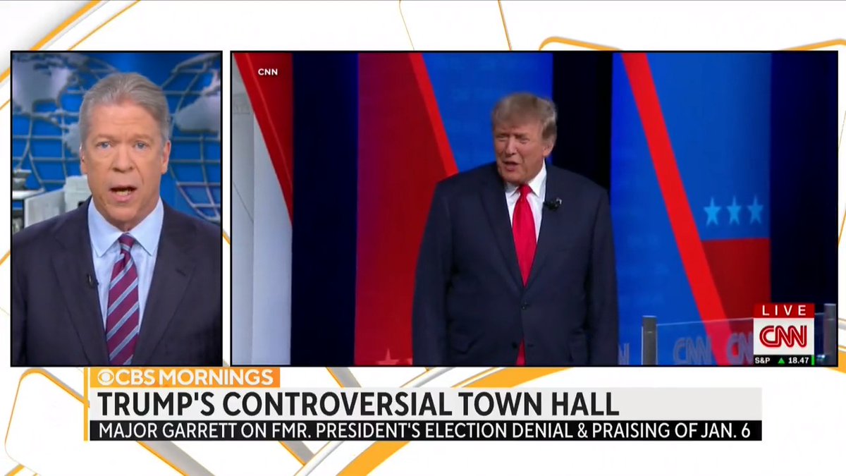 .Major Garrett breaks down what Trump supporters, Democrats and others took from CNN's Town Hall: “Three different customers at this political Golden Corral, metaphorically, came, got what they wanted and probably left more satisfied than they thought they would be.”